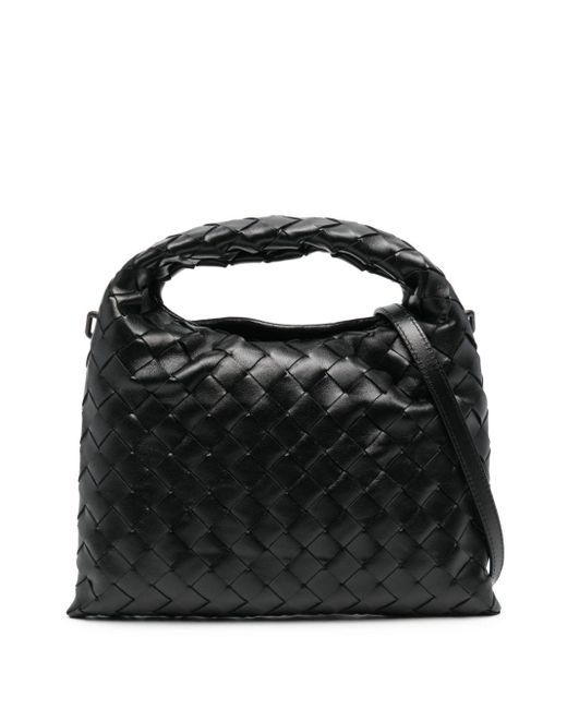 Bottega Veneta Black Mini Hop Leather Handbag