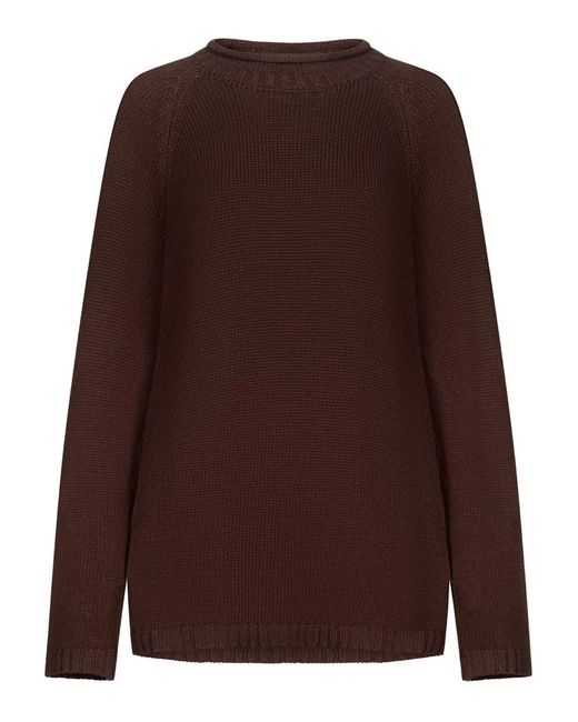 Loulou de Saison Brown Zima Raglan-Sleeve Sweater