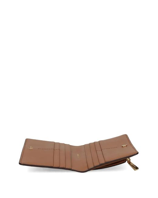 Michael Kors Brown Logo-Plaque Wallet