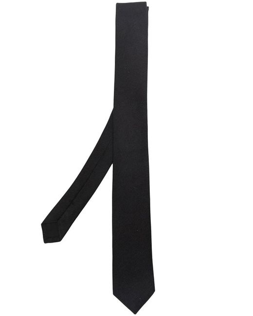 Saint Laurent Black Skinny Evening Tie for men