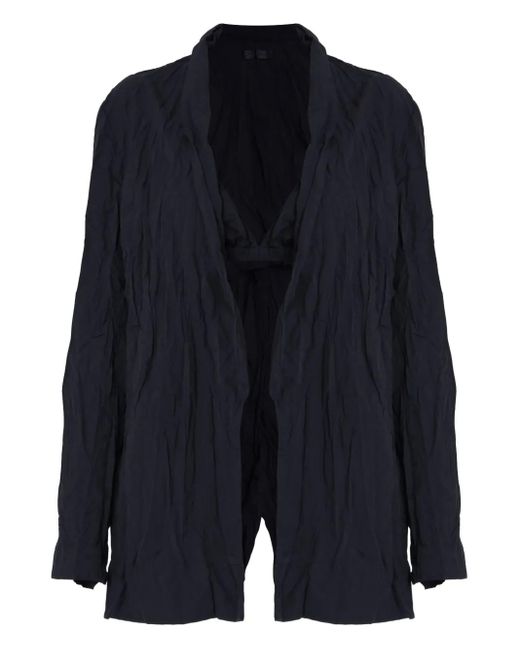 Blazer Con Effetto Stropicciato di Osklen in Blue