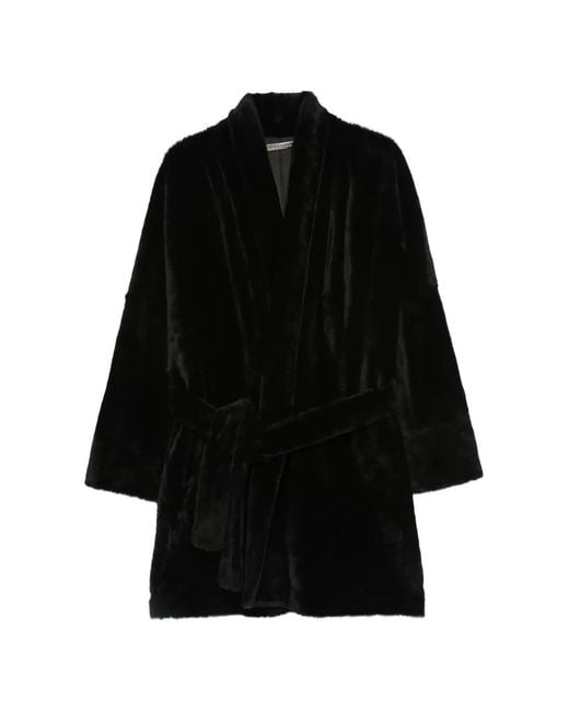 Nour Hammour Black Raquel Belted Coat