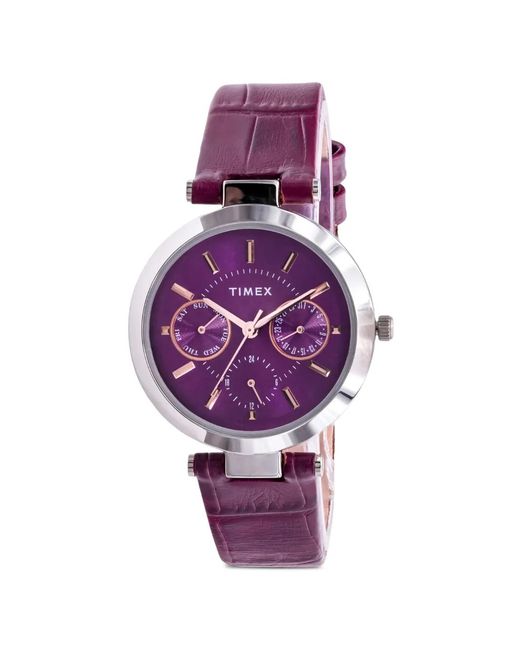 Timex Purple Multifunction 30Mm Watch