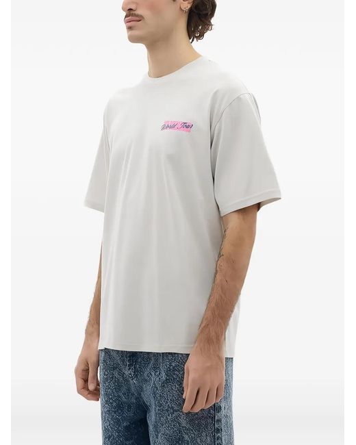 Les Benjamins White Print Relaxed T-Shirt for men