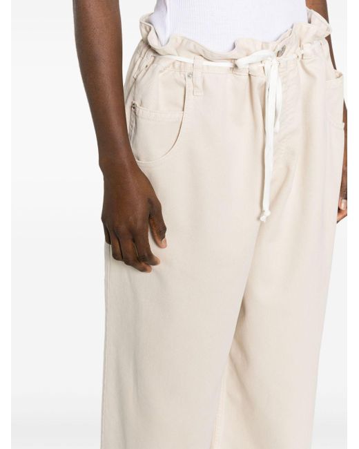 Pantalon Jordy à coupe ample Isabel Marant en coloris White