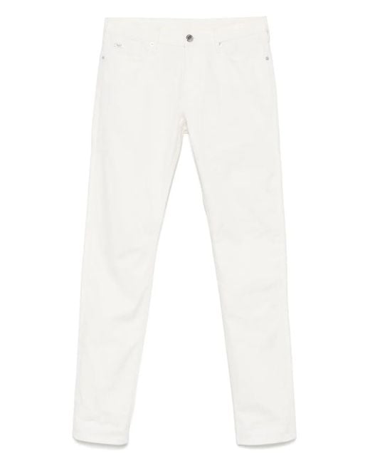 メンズ Emporio Armani ロゴパッチ ジーンズ White