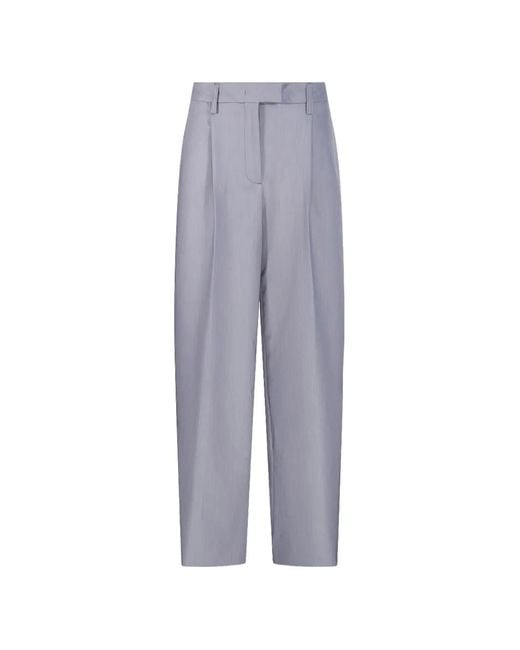 Thelatest Gray Pantalon De Tailleur Deva