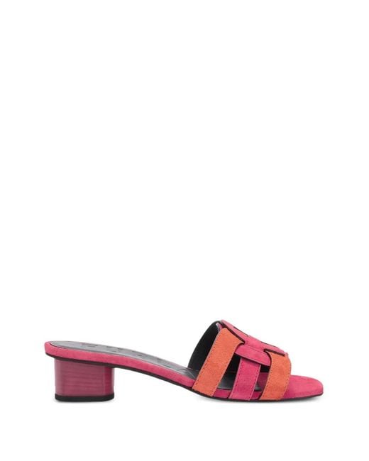 Furla Pink Cilindro Cut-Out Sandals