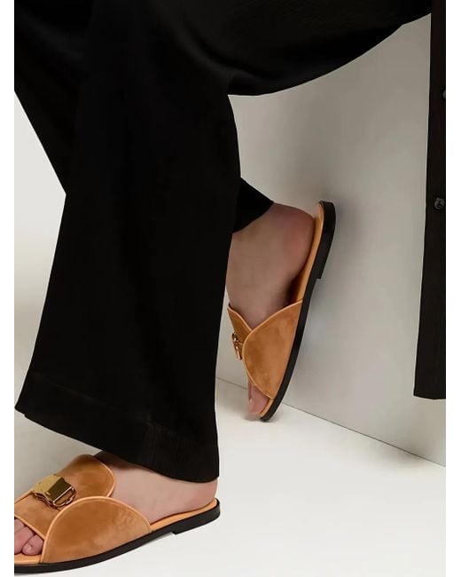Agnona Brown Sandalen Aus Wildleder