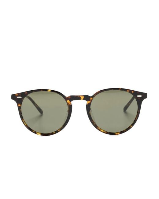 Oliver Peoples Gray N.02 Round-Frame Sunglasses