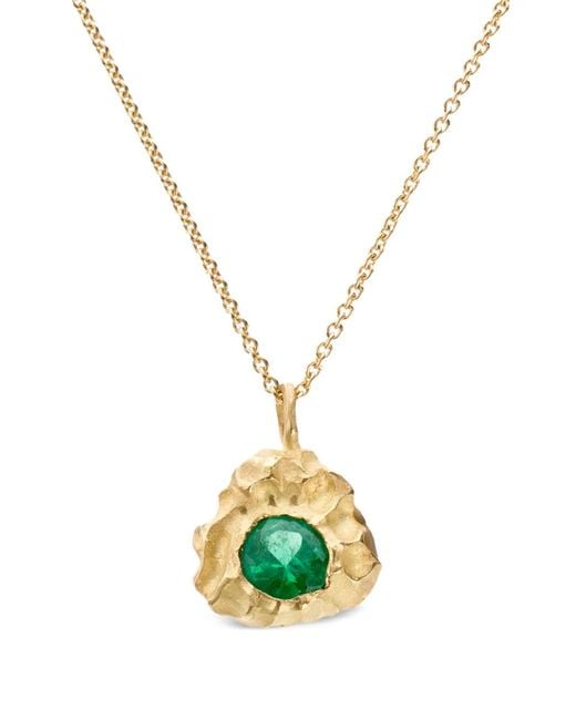 Elhanati Metallic 18Kt L'Amore Emerald Necklace