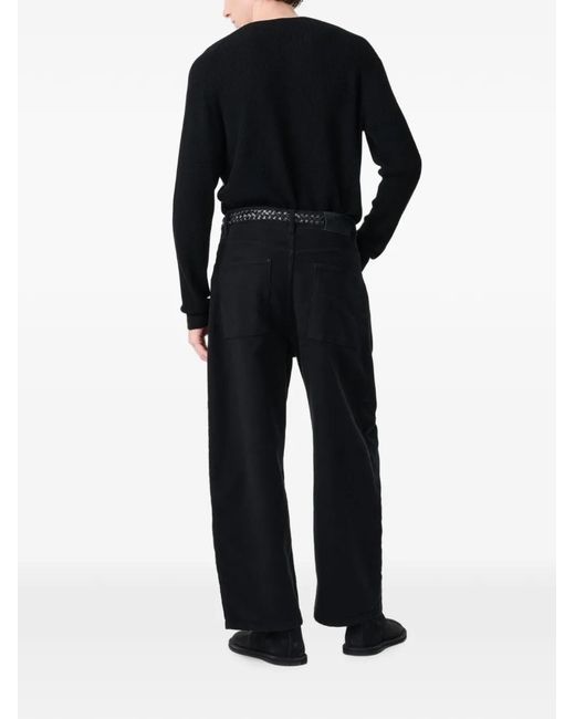 Studio Nicholson Black Corine Wool Long-Sleeve Sweater for men