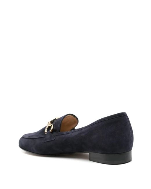 Casadei Blue Suede Loafers