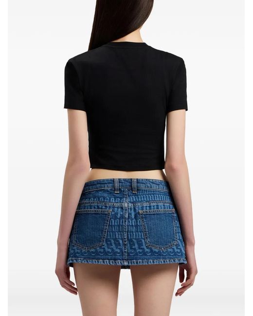 Palm Angels Black Palm Bra Crew-Neck T-Shirt