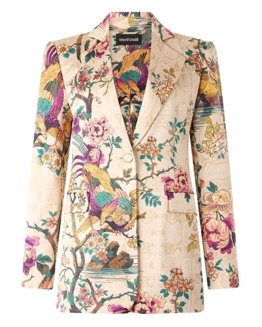 Roberto Cavalli フローラル ジャケット Multicolor