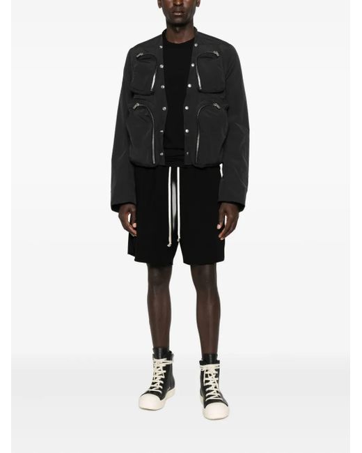 Rick Owens Black Drawstring Shorts for men