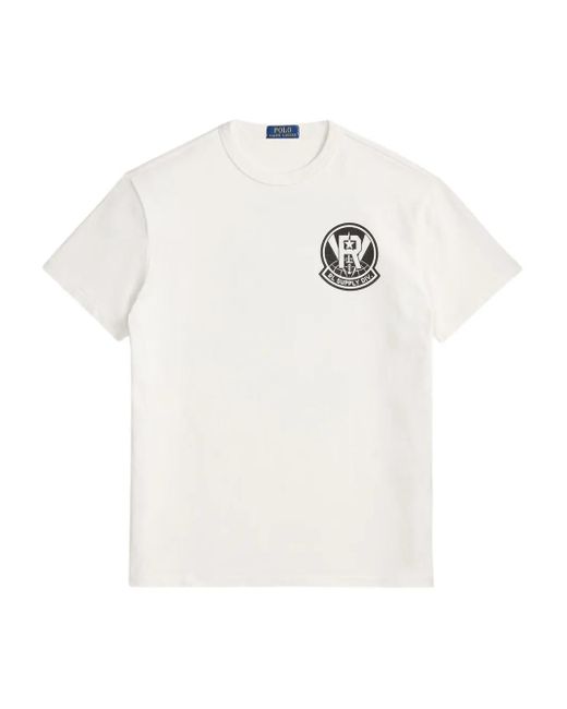 Polo Ralph Lauren White Crew-Neck T-Shirt for men