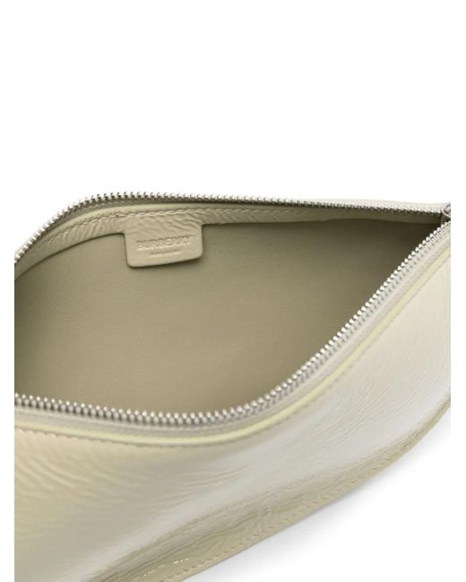 Burberry Shield レザー ショルダーバッグ S Natural