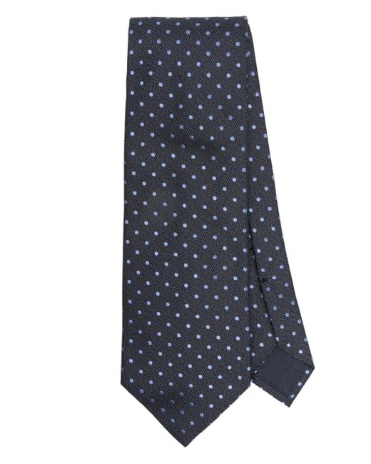 Tom Ford Blue Geometric-pattern Silk Tie for men