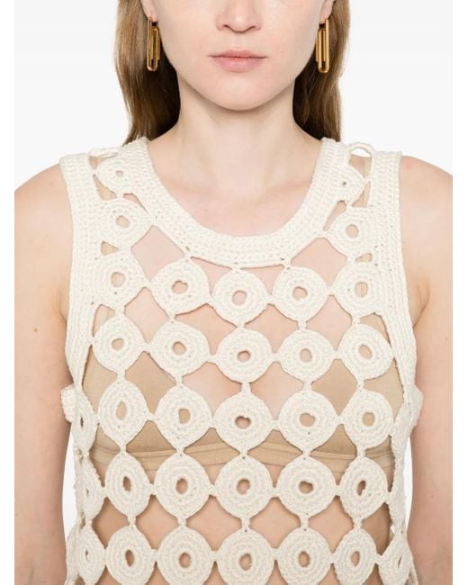 Wales Bonner Natural Stanza Knit Vest Clothing