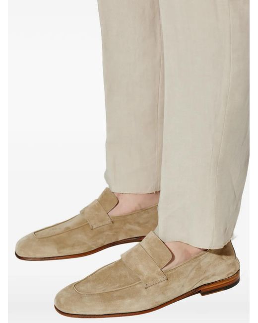 Eleventy Multicolor Suede Strap Loafers for men