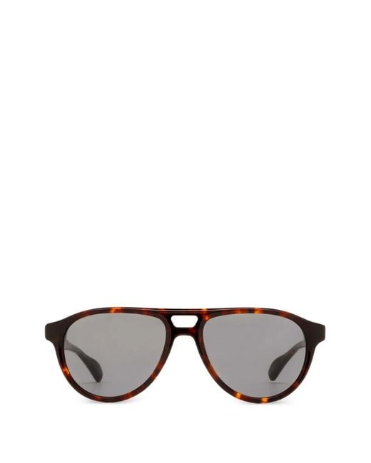 PETER AND MAY Black Tortoise Pilot Sunglasses