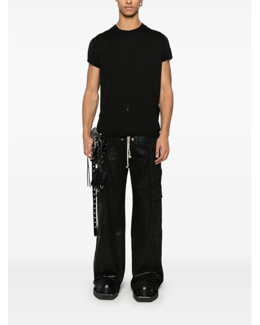 Rick Owens Black Double Cargo Jumbo Belas Trousers for men