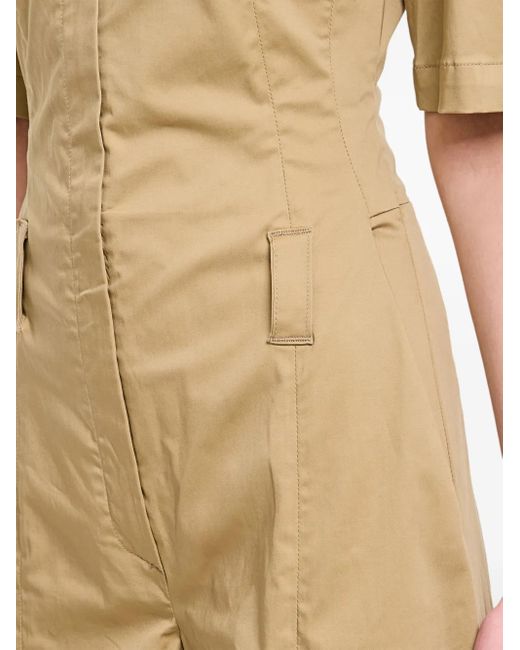 Thelatest Natural Wide-leg short-sleeve jumpsuit