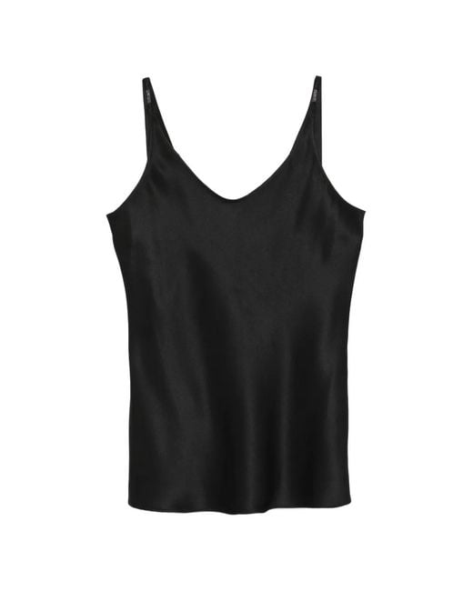 Brunello Cucinelli Black Silk Top