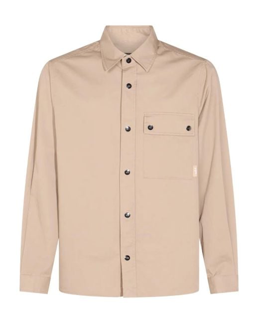 Add Natural Button-Down Shirt for men