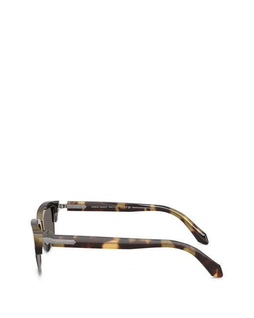 Giorgio Armani Gray Logo-Detail Sunglasses for men