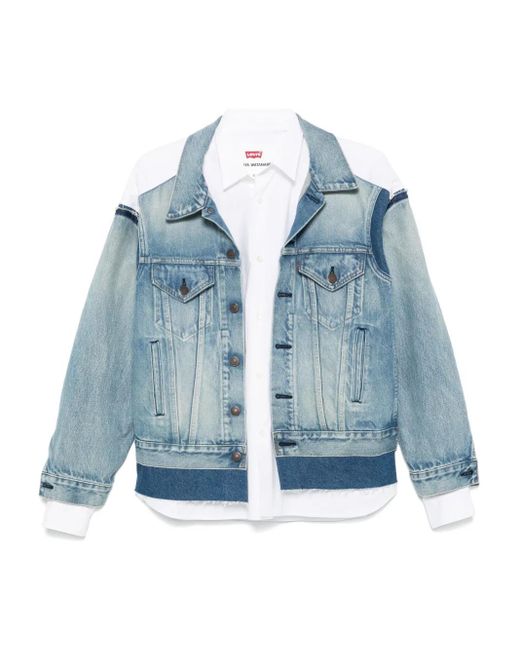 X Levi's Giacca Con Inserti di Junya Watanabe in Blue
