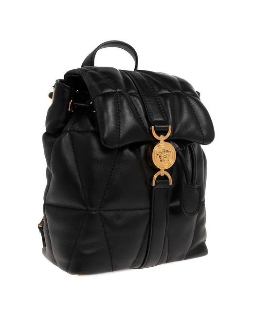 Versace Black Kleo Leather Backpack