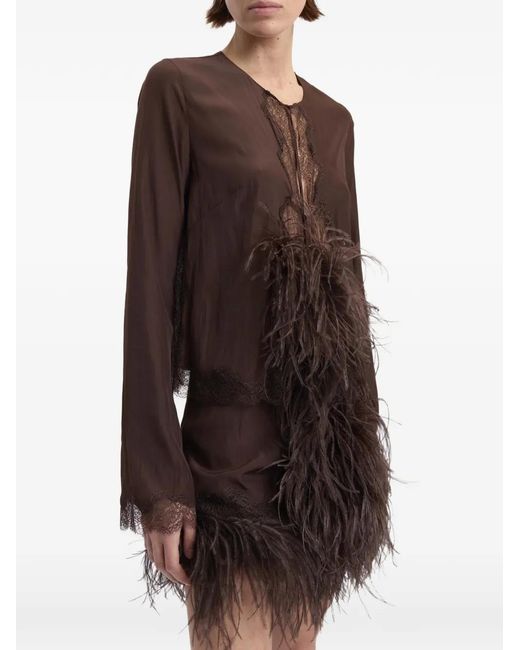 16Arlington Brown Zelmi Mini Skirt