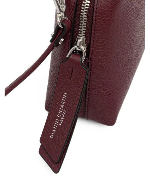 Gianni Chiarini Purple Small Alifa Leather Tote Bag