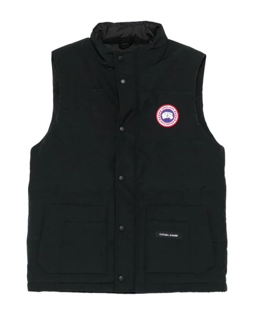 Canada Goose Freestyle Gilet Met Opgestikte Zak in het Black voor heren