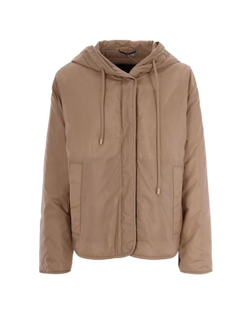 Weekend by Maxmara Brown Agreste Hooded Jacket
