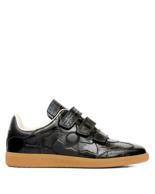 Sneakers Beth Con Effetto Coccodrillo di Isabel Marant in Black