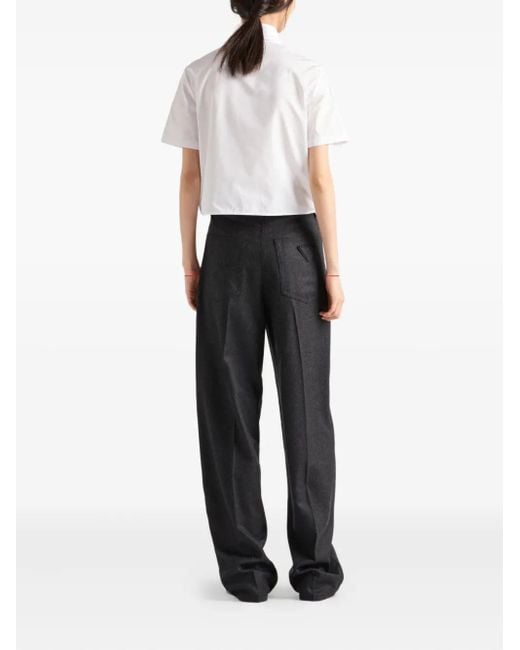 Prada White Patch-Pocket Shirt