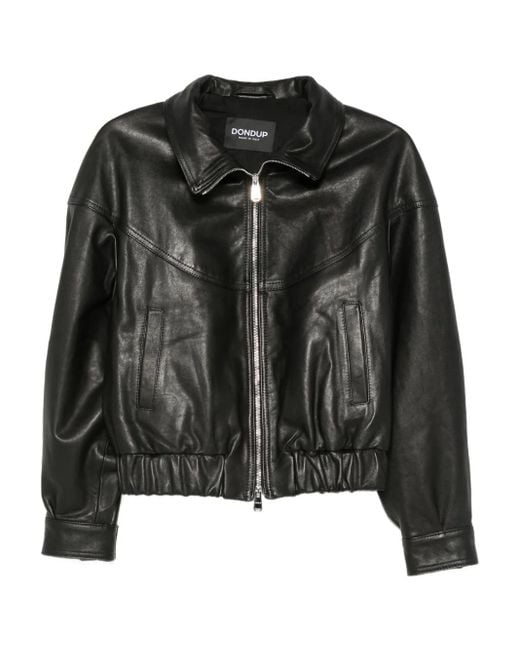 Dondup Black Zip-Front Jacket