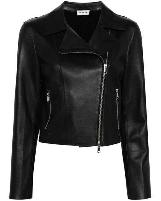 P.A.R.O.S.H. Black Leather Biker Jacket