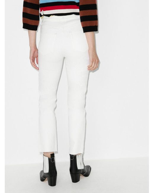 paige white cropped jeans