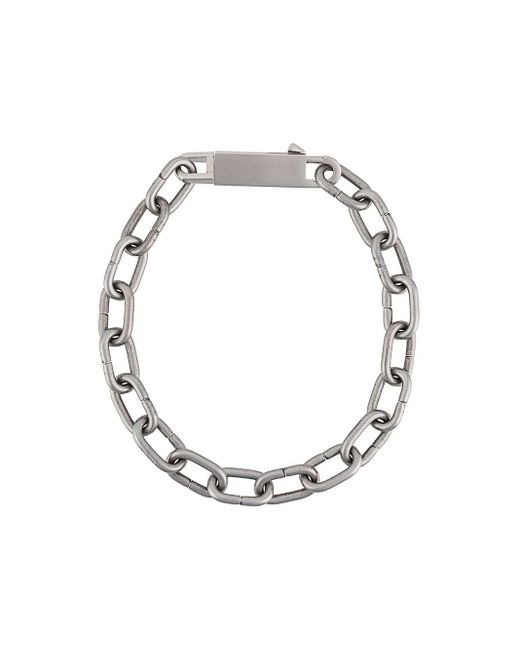 Rick Owens Metallic Tecuatl Chain Necklace for men
