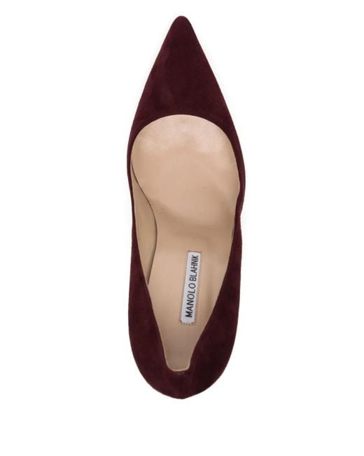 Escarpins En Daim 110 Mm Manolo Blahnik en coloris Purple