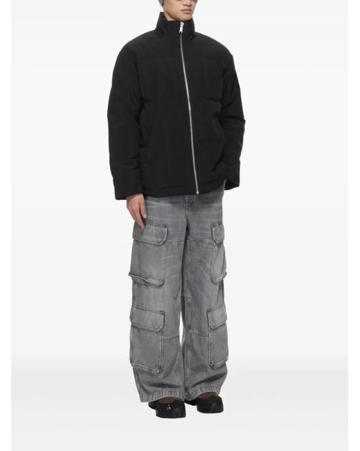 Won Hundred Blue Stand-Up Collar Jacket for men