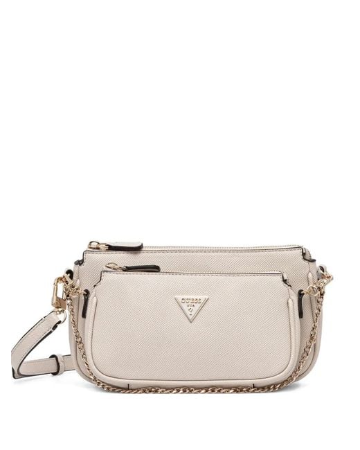 Guess Natural Mini Noelle Logo Cross Body Bag