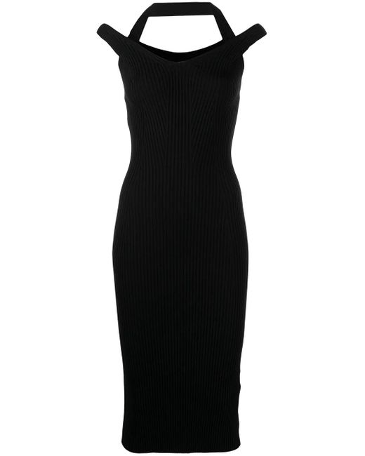 Jonathan Simkhai Black Halterneck Midi Dress