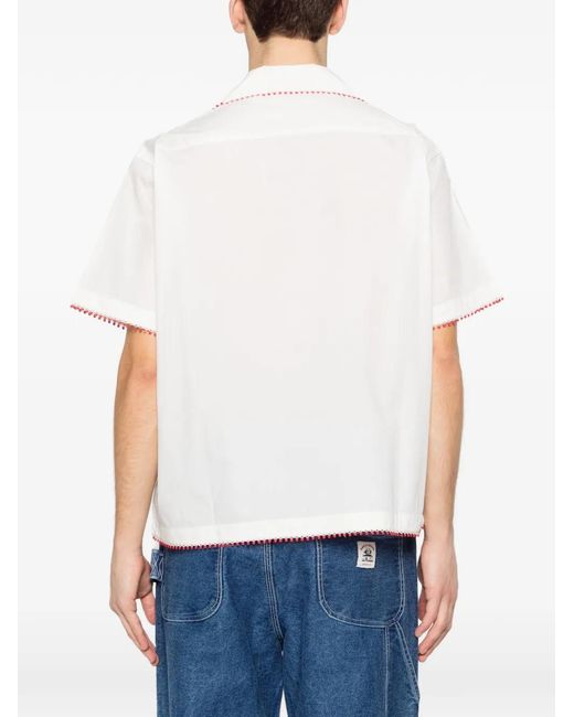 Bode White Short-Sleeve Shirt for men