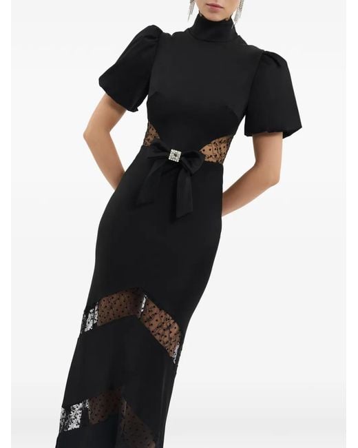 Rebecca Vallance Black Noire Short Sleeve Gown