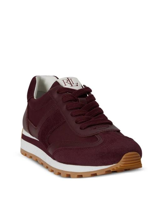 Ralph Lauren Purple Dani Color-Blocked Sneakers